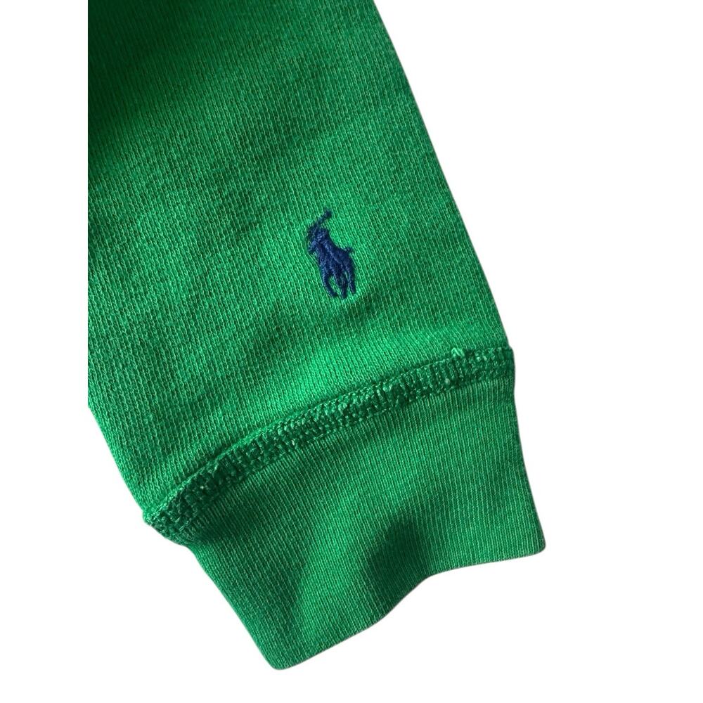 Polo Ralph Lauren fleece crewneck sweatshirt kelly green childs sz 5 Logo #5383 - Picture 3 of 8